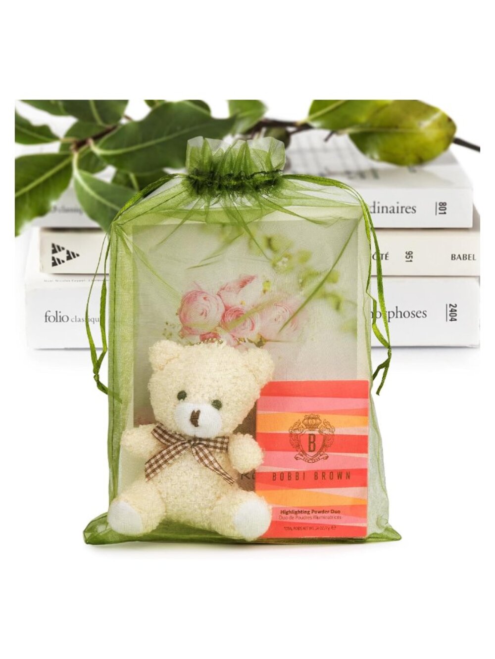50 Pcs Large Organza Gift Bags 8x12 Drawstring Mesh Party Favor Bags